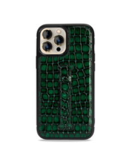 غطاء جوال ايفون 13 برو ماكس مع حامل الاصبع  (ميلانو) - اخضر
